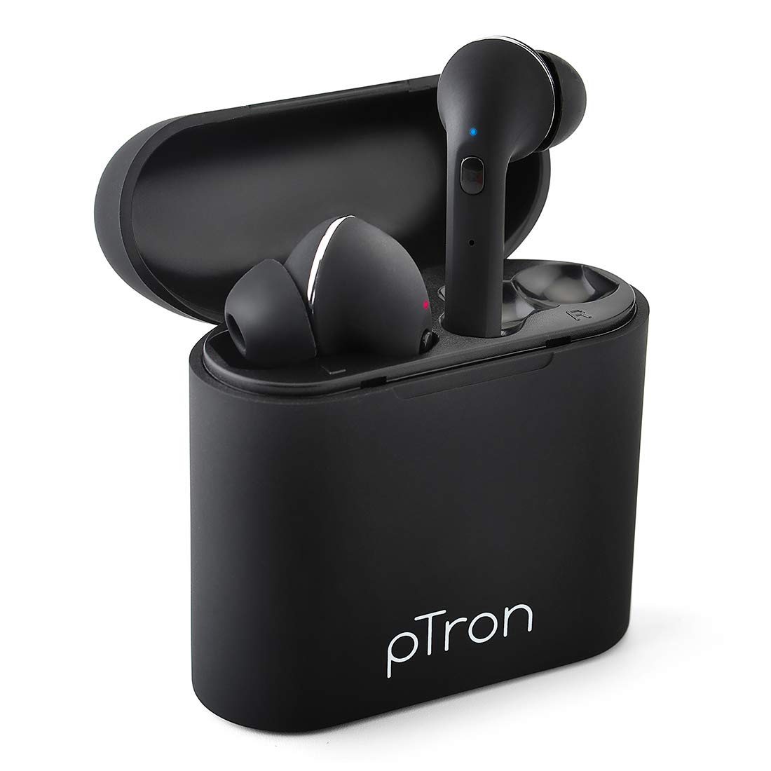 pTron Bassbuds Lite V2 In-Ear True Wireless Bluetooth 5.0 Headphones with HiFi Deep Bass, Total 20Hrs Playtime, Ergonomic Sweatproof Earbuds, Noise Isolation, Built-in Mic