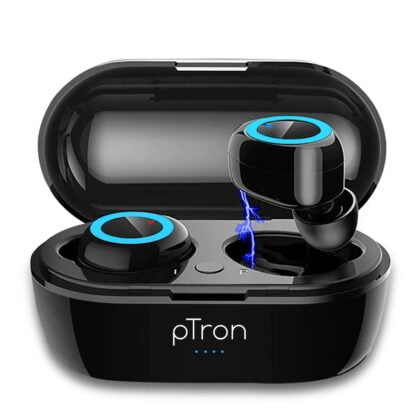 pTron Bassbuds in-Ear Headphones True Wireless Earbuds, 10mm driver