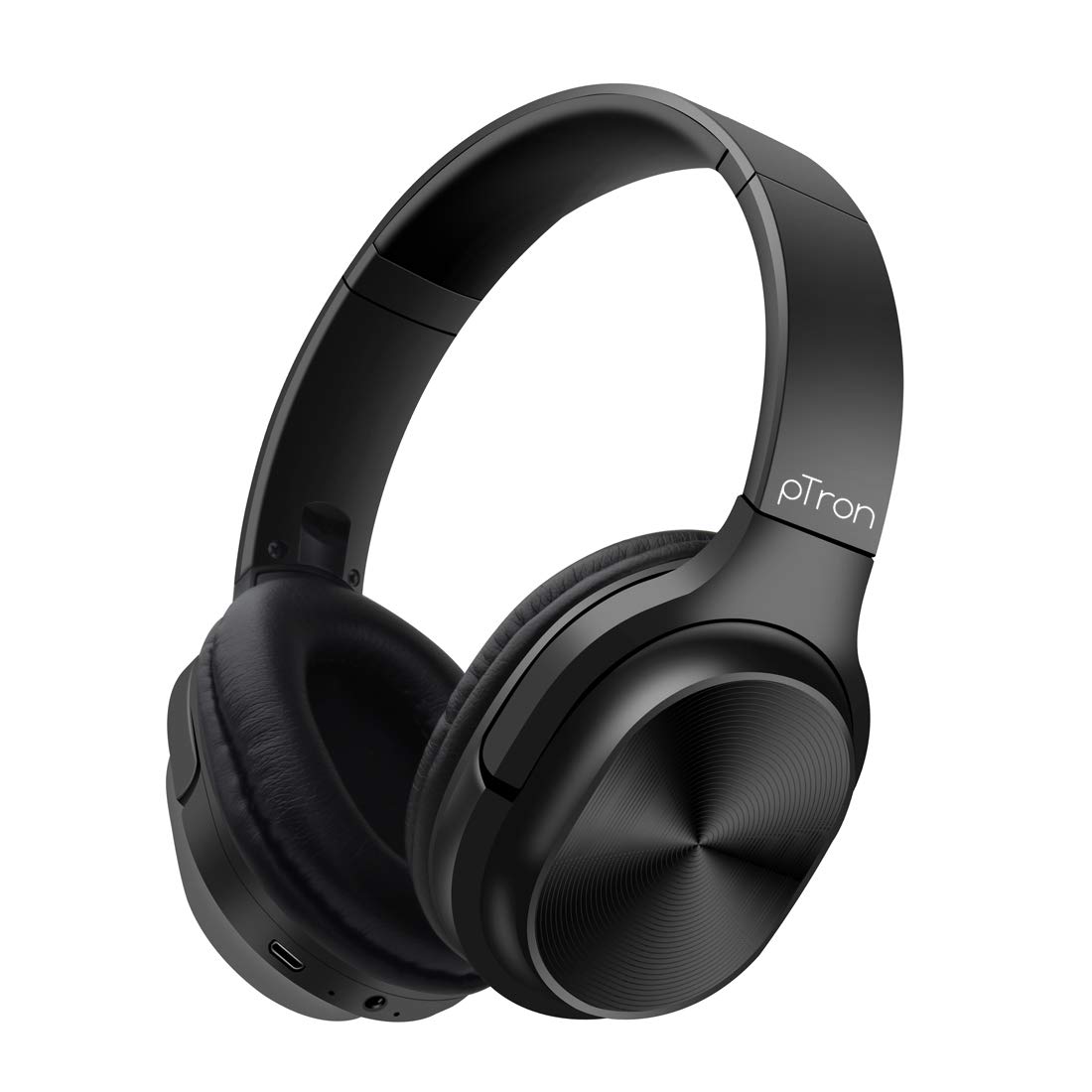 pTron Studio Classic Over Ear Wireless Headphones, Bluetooth 5.0, Hi-Fi Sound with Bass, 20Hrs Playback