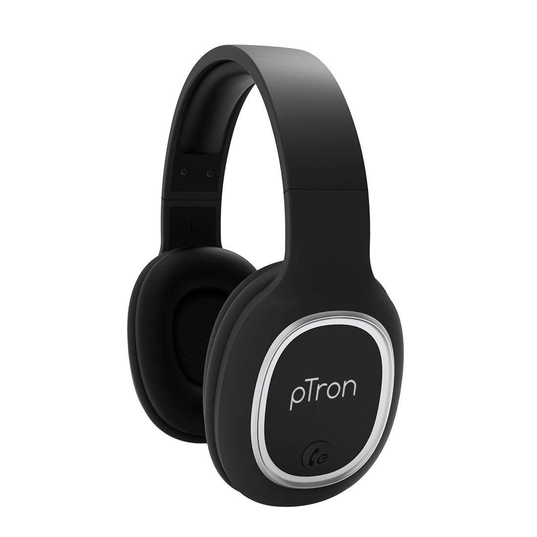 pTron Studio Over-Ear Bluetooth 5.0 Wireless Headphones, Hi-Fi Sound with Deep Bass, 12Hrs Playback, Ergonomic & Lightweight Wireless Headset, Soft Cushions Earpads, Aux Port & Mic