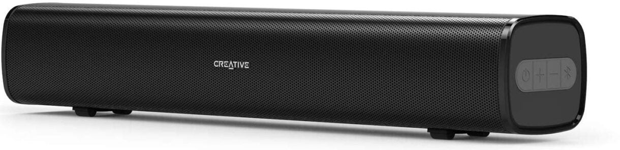 Creative Stage Air 20W Compact Multimedia Under Monitor USB-Powered Soundbar for Computer