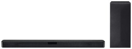 LG Sound Bar SN4 2.1ch with DTS Virtual:X with wireless subwoofer, 6″ woofer