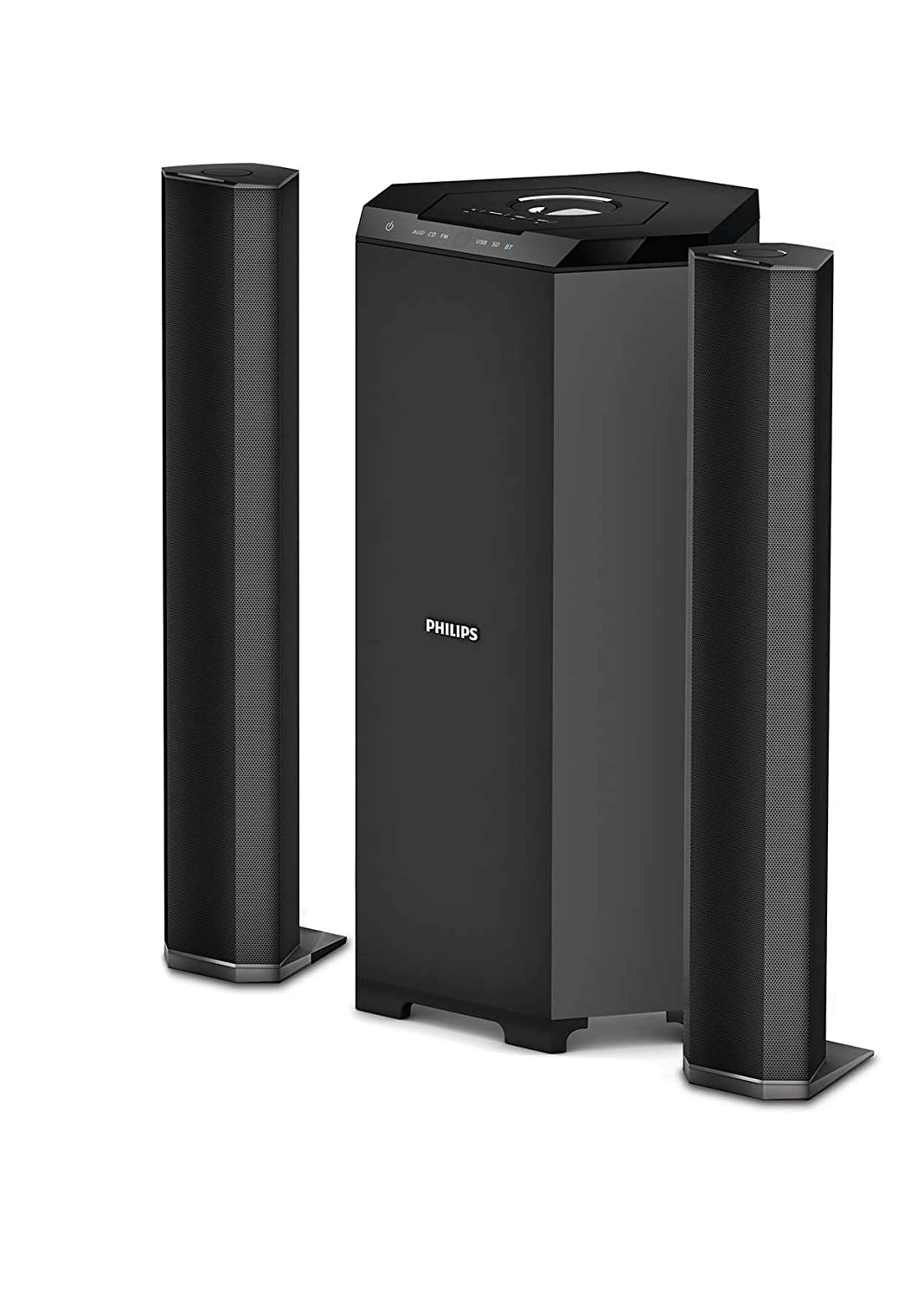 Philips MMS8085B-94 2.1 Channel Convertible Multimedia Speaker System
