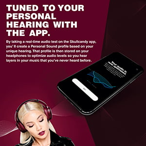 TUNED TO YOUR PERSONAL HEARING WITH THE APP