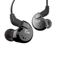Linsoul in-Ear TRN V80 Quad Driver Hybrid HiFi IEM Metal Earphone with Mic, 10mm Drives