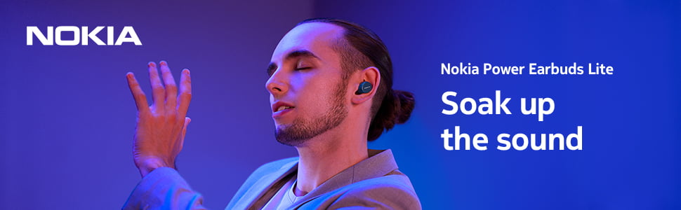 Nokia Power Earbuds Lite with up to 35 hours of play time