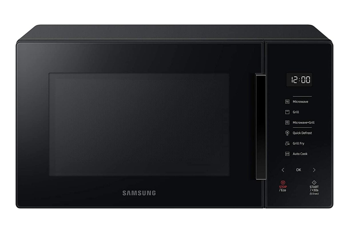 SAMSUNG 23 L Baker Series Microwave Oven (MG23T5012CK/TL, Black, With Crusty Plate)