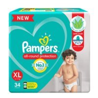 Pampers Diaper Pants, Extra Large Size (12-17 Kg), 34 Pcs Box
