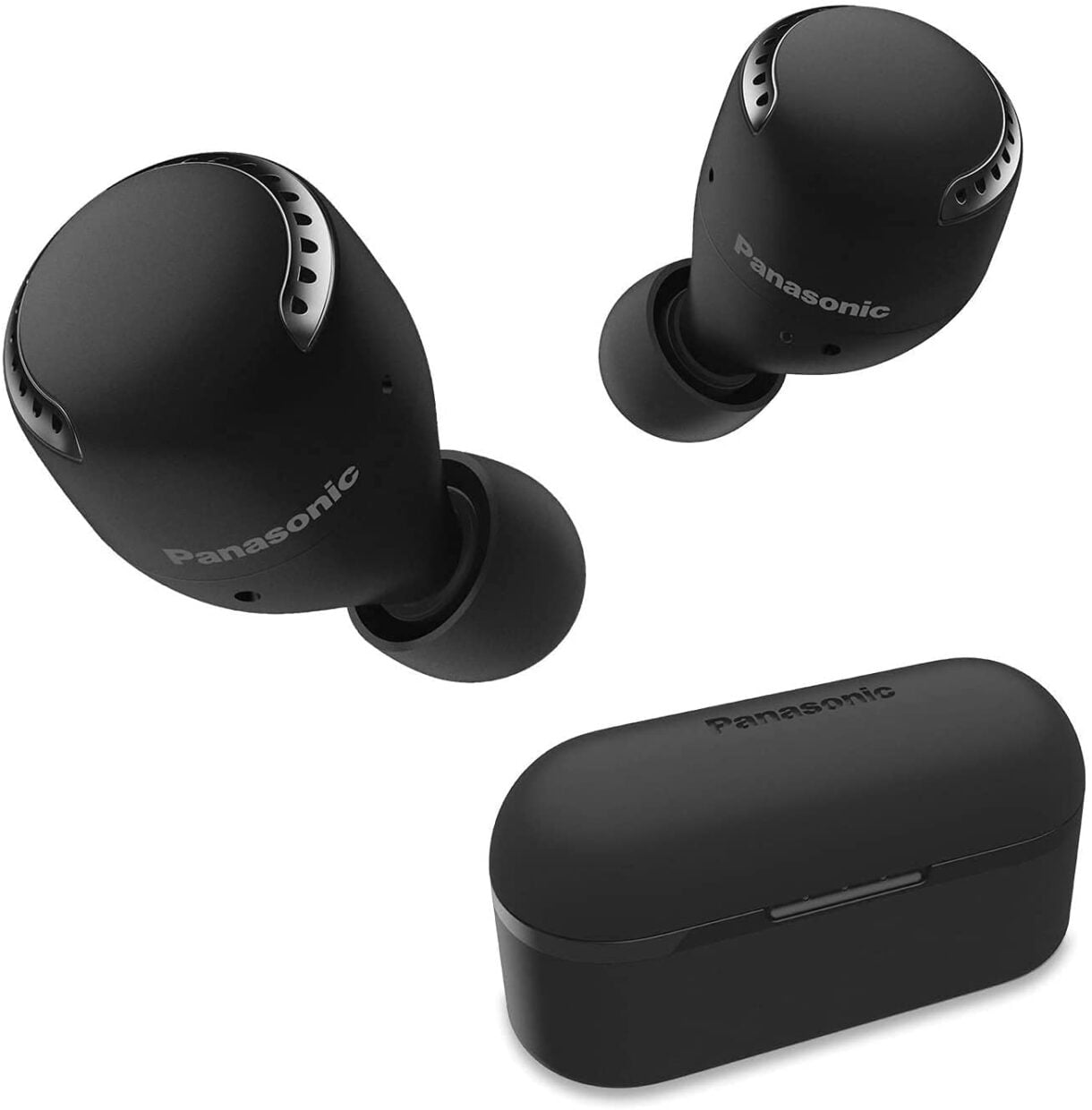 Panasonic True Wireless Earbuds, Noise Cancelling Bluetooth Headphones, IPX4 Water Resistant and Compatible with Alexa, Charging Case Included - RZ-S500WGE-K
