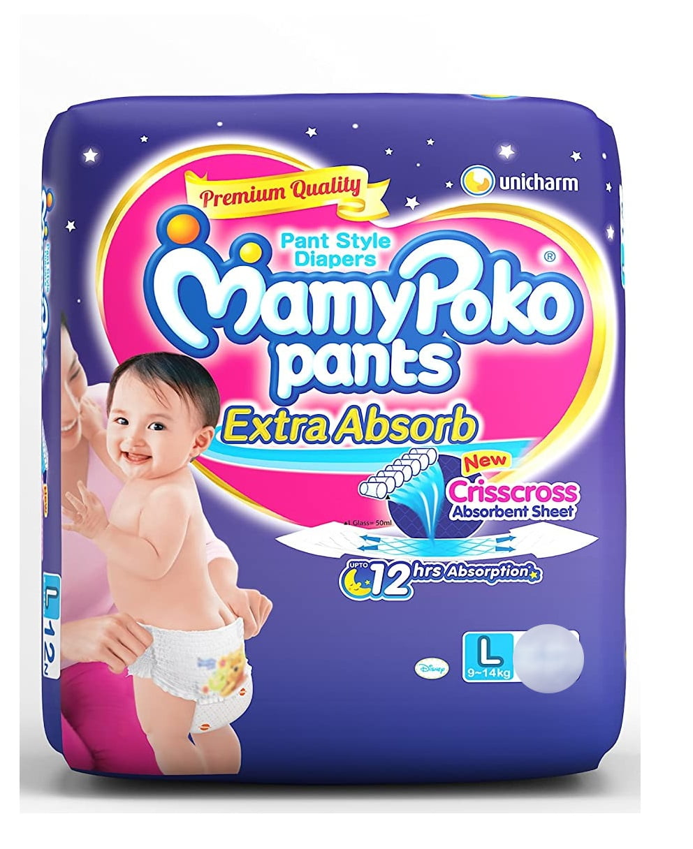 mamyPoko Diapers in India large size
