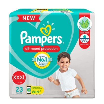 Pampers Diaper Pants, Extra Large size (17+ kg), 23 Pcs Box