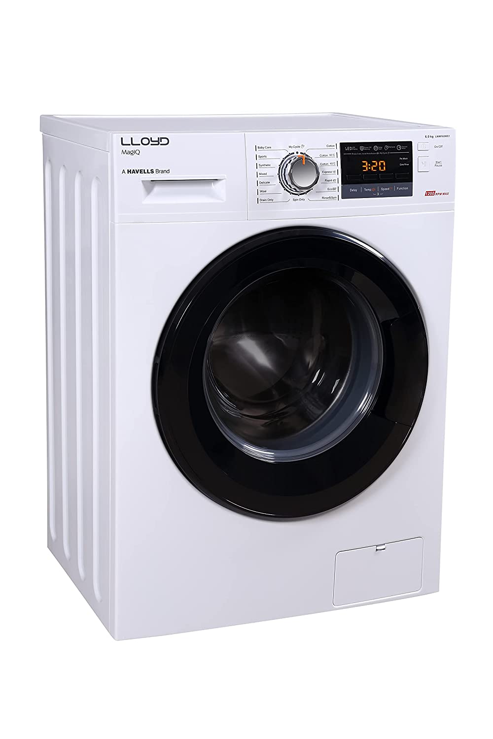 Lloyd 7 kg Fully Automatic Front load washing machine (LWMF70WX3, White,)