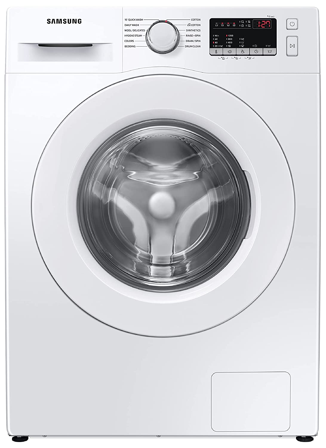 Samsung 7 Kg 5 Star Inverter, Hygiene Steam Fully-Automatic Front Loading Washing Machine (WW70T4020EE1TL)